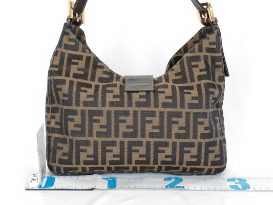 FENDI Zucca Mamma Bucket Handbag