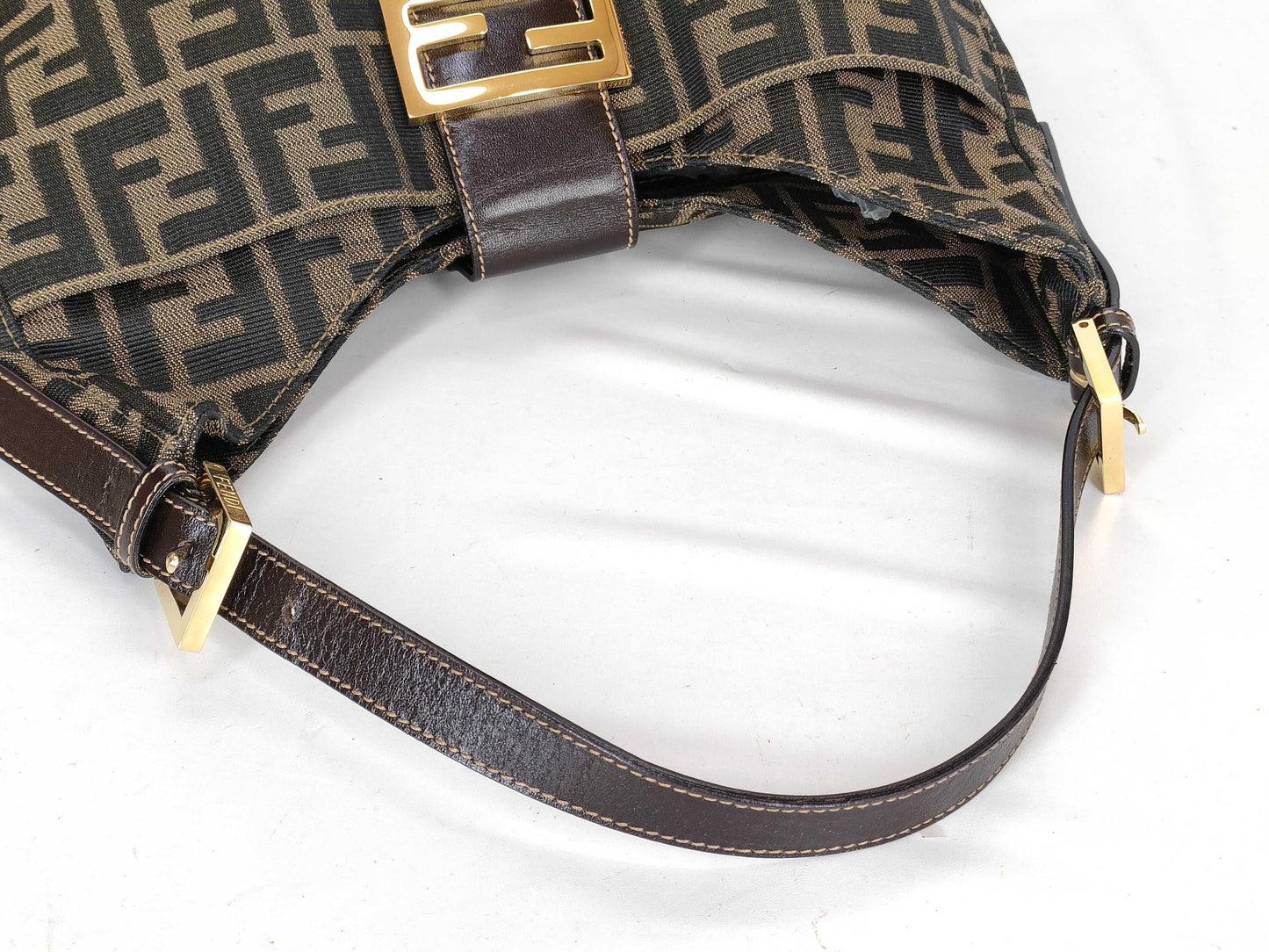 FENDI Zucca Mamma Bucket Handbag
