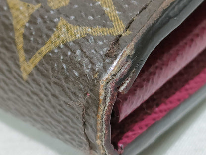 LOUIS VUITTON Monogram LOUIS VUITTON Portefeuille Sarah Monogram Long Wallet