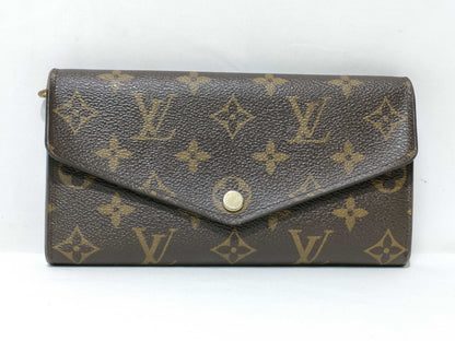 LOUIS VUITTON Monogram LOUIS VUITTON Portefeuille Sarah Monogram Long Wallet