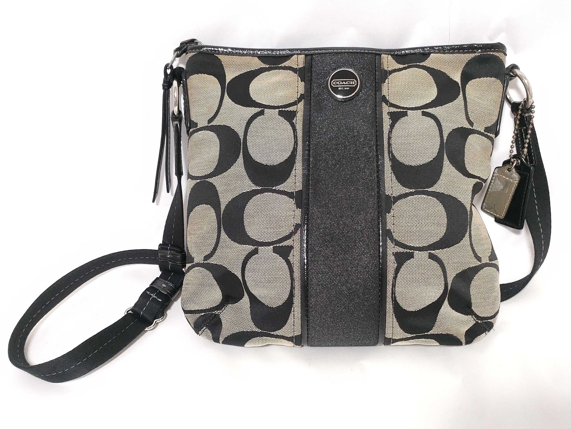 COACH Signature Branded Shoulder Bag