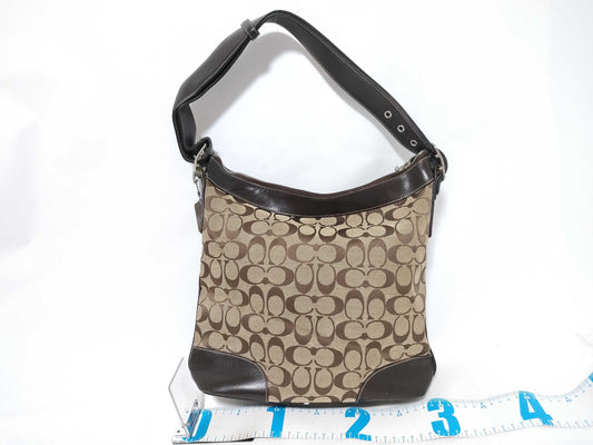 COACH Signature Branded Shoulder Bag