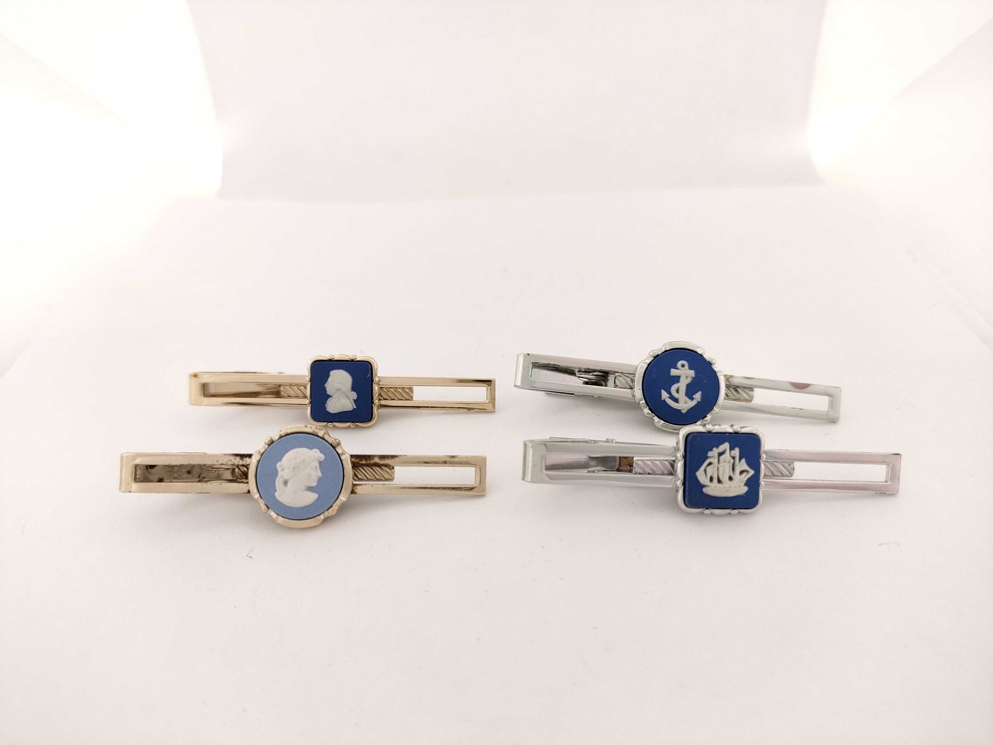 WEDGWOOD Brand Tie Clips and Cufflinks