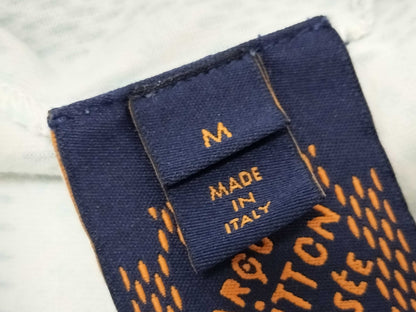 LOUIS VUITTON Louis Vuitton T-shirt Damier Monogram Embroidered Logo RM242MM M T-shirt