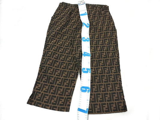 FENDI Zucca print pants, size 42, with tags.