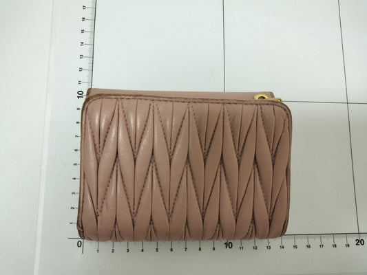 Miu Miu Miu Miu Miu Miu Folding Wallet Logo Matelasse Wallet