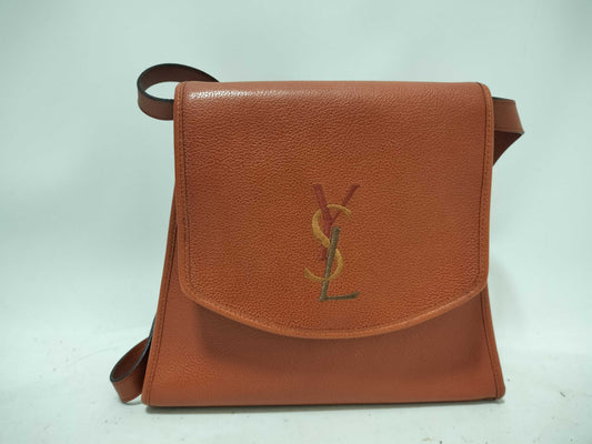Yves Saint Laurent Cassandra Logo Leather Shoulder Bag