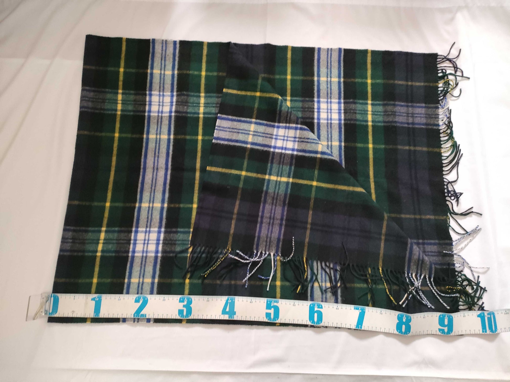 Johnstons Large Cashmere Scarf, Check, Approx. 72 x 200cm