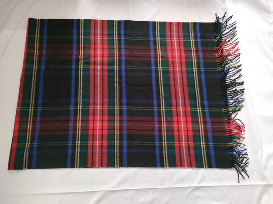 Johnstons Large Cashmere Scarf, Check Pattern, Multicolor, Approx. 71cm x 206cm