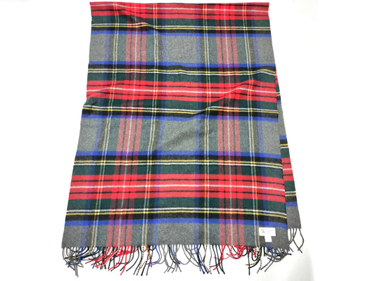 Johnstons Large Check Cashmere Scarf, Multicolor, Approx. 73 x 204cm