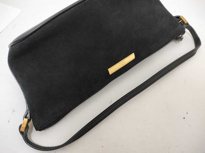 GUCCI Handbag Accessory Pouch Suede Black Pouch