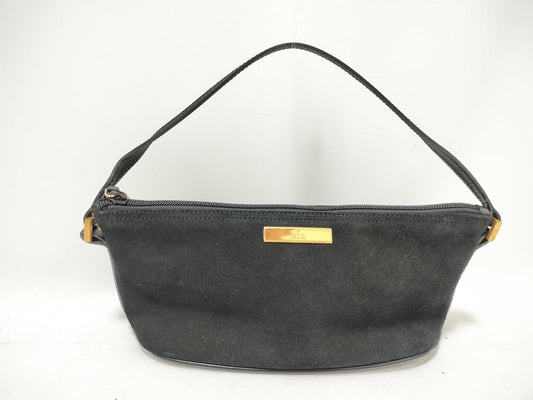 GUCCI Handbag Accessory Pouch Suede Black Pouch