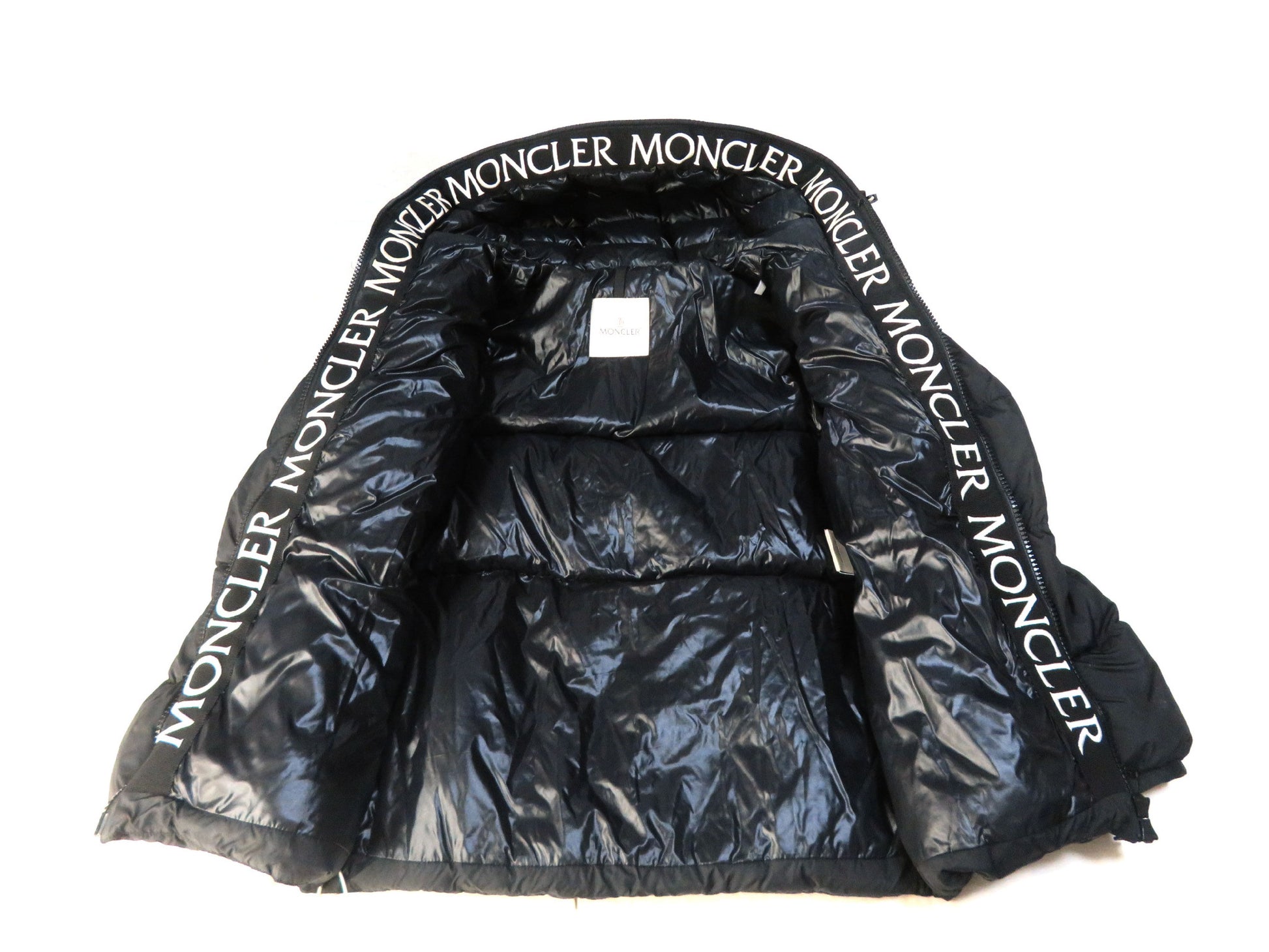 MONCLER Moncler Down Jacket MONTCLA Embroidered Logo Black 1 Jacket