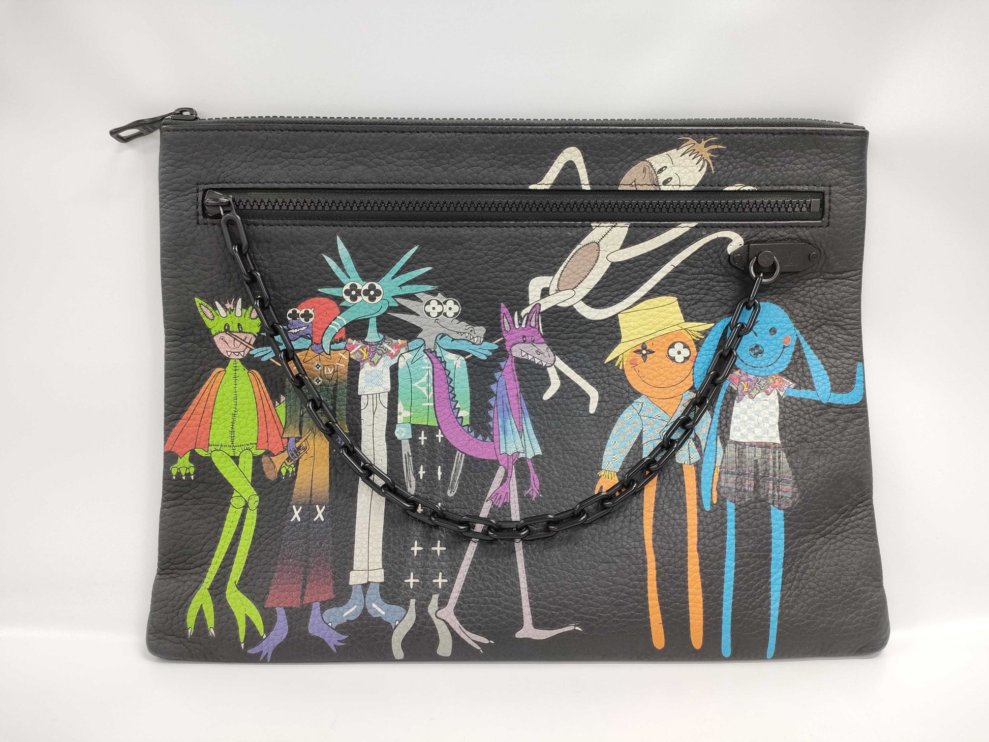 LOUIS VUITTON Virgil Abloh Clutch Bag Black M80147