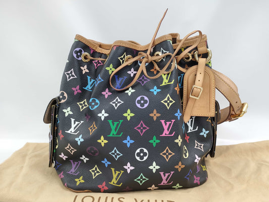 LOUIS VUITTON Monogram Multi Petit Noe Noir M42230 CA0191 Shoulder Bag