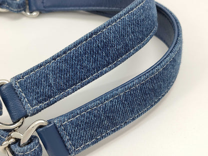 CHANEL Denim Blue Chain Shoulder Tote Bag, No. 27