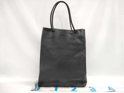 CHANEL Leather Tote Bag Black 12 Series