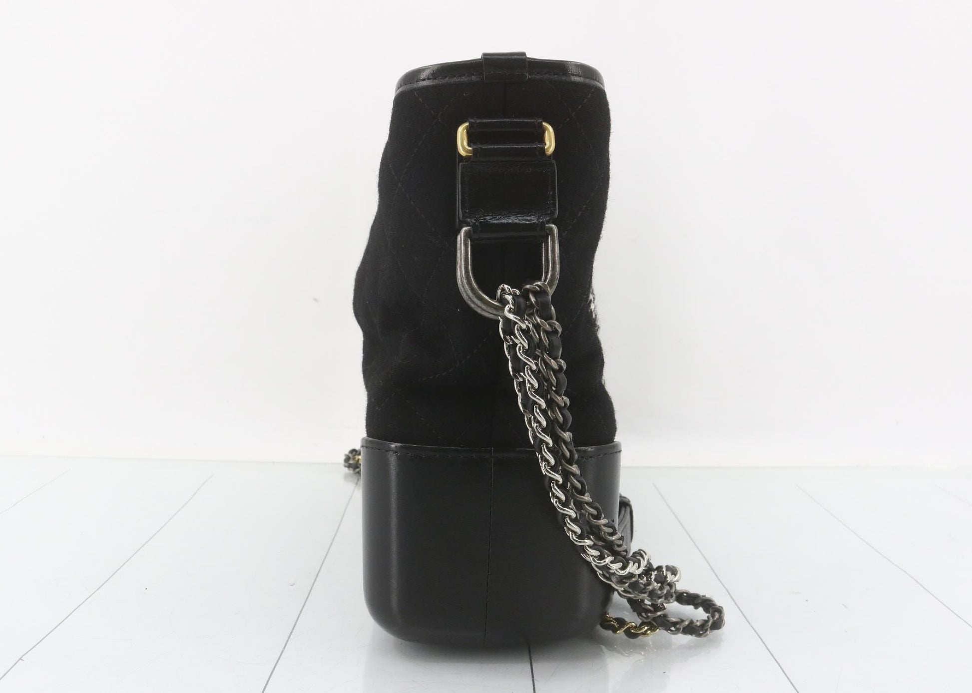 CHANEL Gabriel Coco Black Chain Shoulder Bag, No. 24