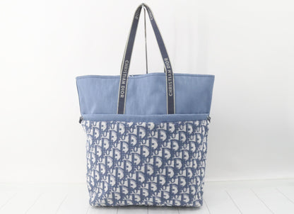 Dior Pile Tote Bag Blue Tote Bag