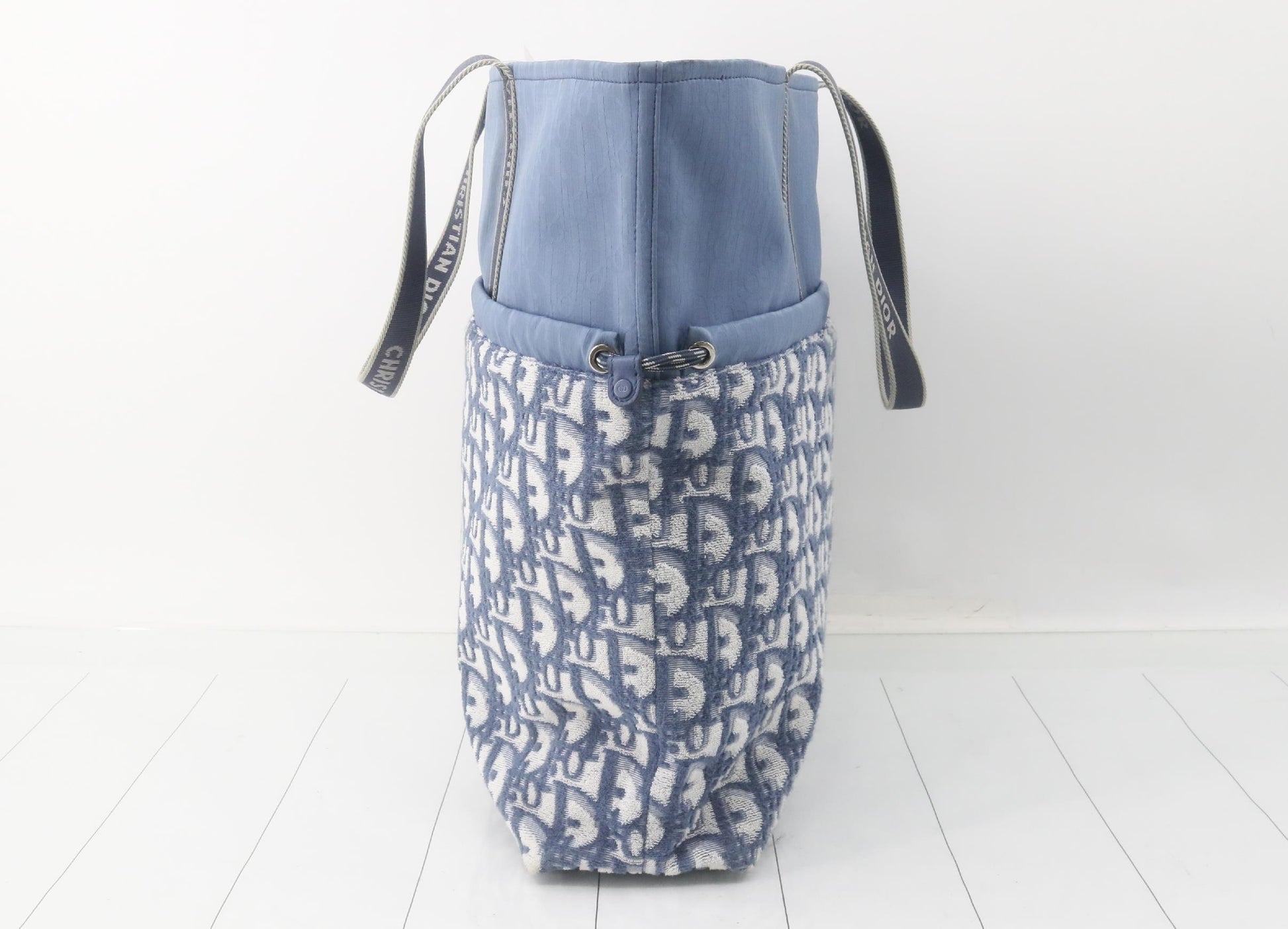 Dior Pile Tote Bag Blue Tote Bag