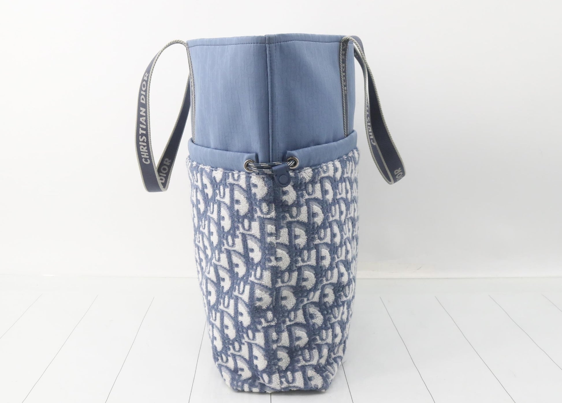Dior Pile Tote Bag Blue Tote Bag