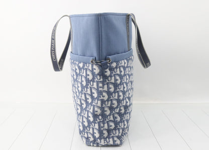 Dior Pile Tote Bag Blue Tote Bag