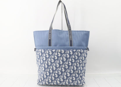 Dior Pile Tote Bag Blue Tote Bag