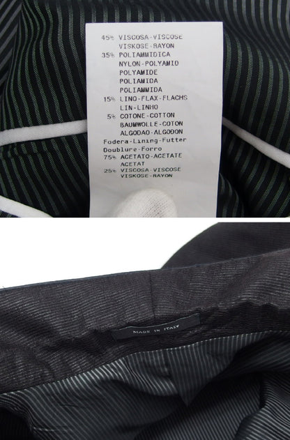 EMPORIO ARMANI EMPORIO ARMANI EMPORIO ARMANI BLUE LINE Tailored Jacket, Linen, Black, Men's, Size 50