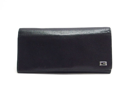 GUCCI Gucci Bifold Long Wallet, Black Leather with Logo Hardware, 123660 Wallet