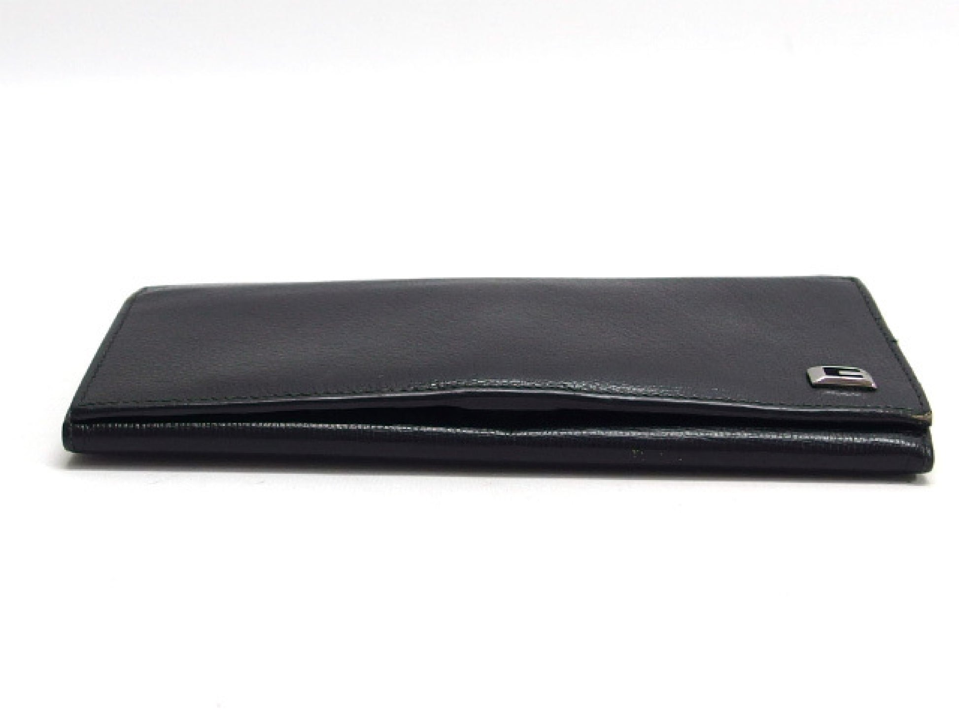 GUCCI Gucci Bifold Long Wallet, Black Leather with Logo Hardware, 123660 Wallet