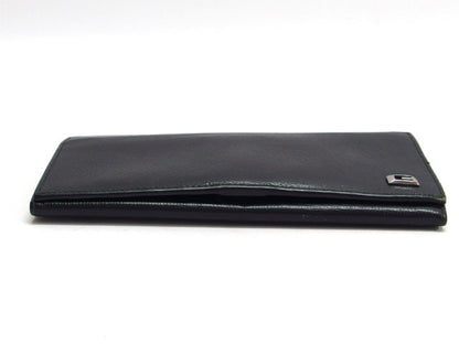 GUCCI Gucci Bifold Long Wallet, Black Leather with Logo Hardware, 123660 Wallet