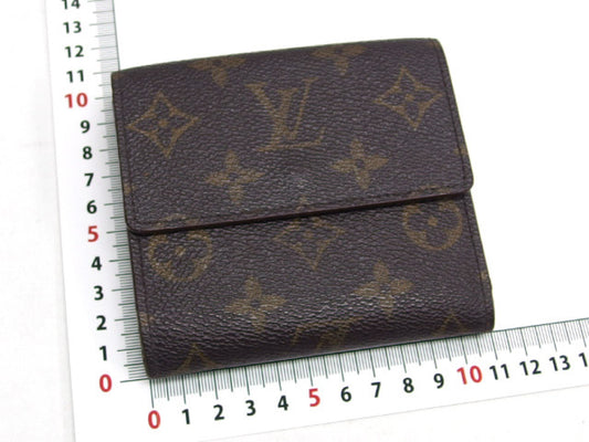 LOUIS VUITTON Monogram Double-Hook Compact Wallet, Monogram Porte Monnaie Bi-Eye Carte Credit, M61652, Manufactured with TH1915 Stamp