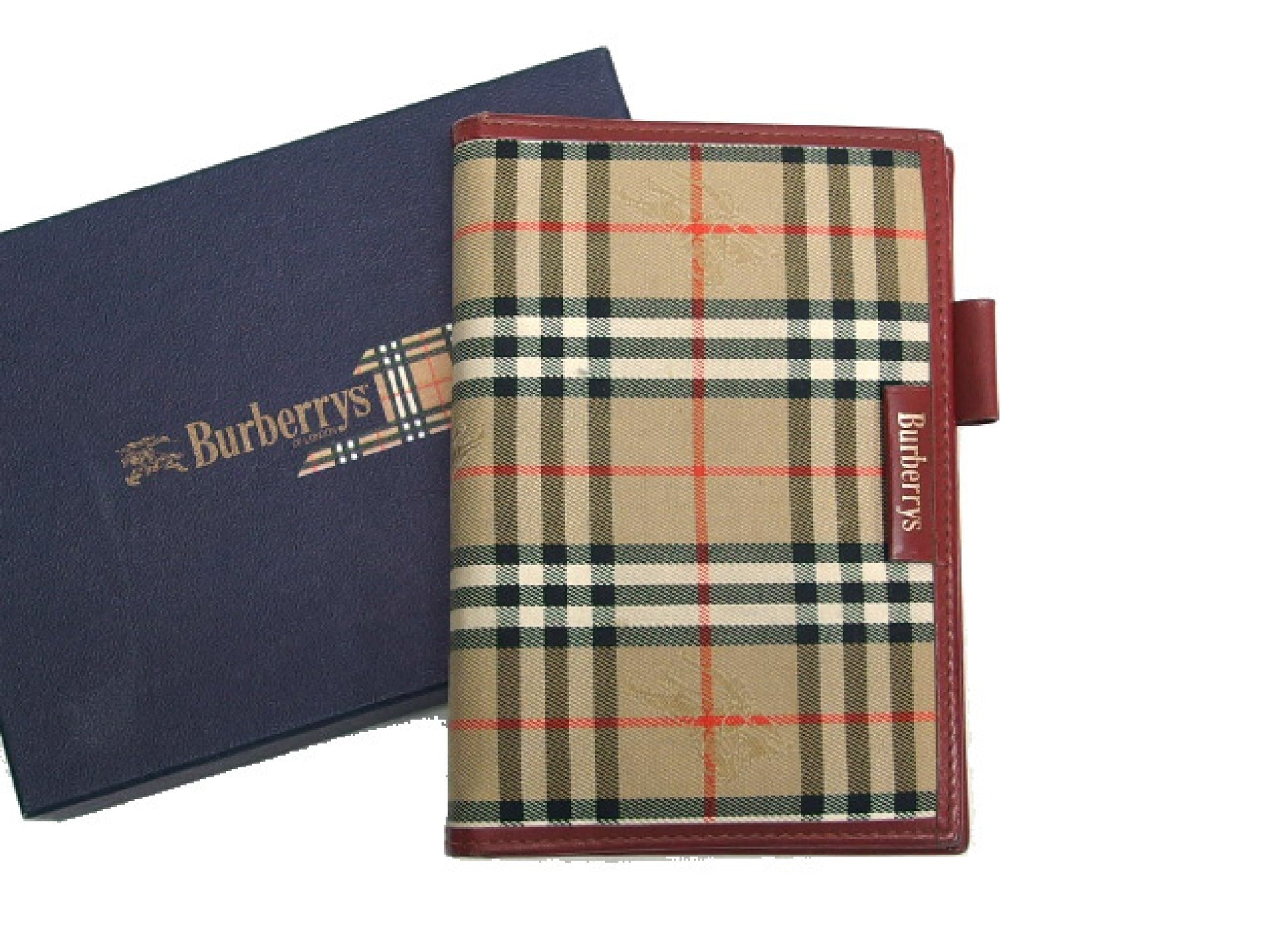 BURBERRY Planner Cover, System Planner Agenda, Nova Check, Shadow Horse, Vintage Check