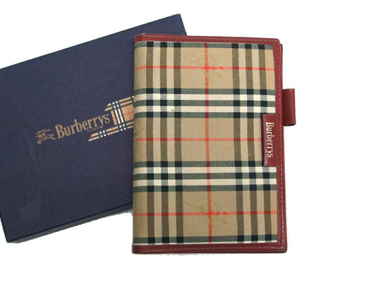 BURBERRY Planner Cover, System Planner Agenda, Nova Check, Shadow Horse, Vintage Check
