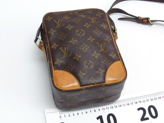 LOUIS VUITTON Monogram Amazon Shoulder Bag, Made in USA, Brown, M45236, Women's, Genuine Leather, Factory Stamp SD0071, *Slightly Repaired by a Third Party, Shoulder Bag