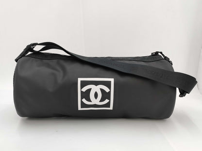 CHANEL Sport Boston Shoulder Drum Bag in Black