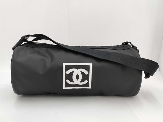 CHANEL Sport Boston Shoulder Drum Bag in Black