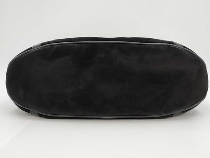 GUCCI Bamboo Velvet Black 002/1084 Handbag