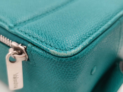 Valextra Leather Trick Track Handbag