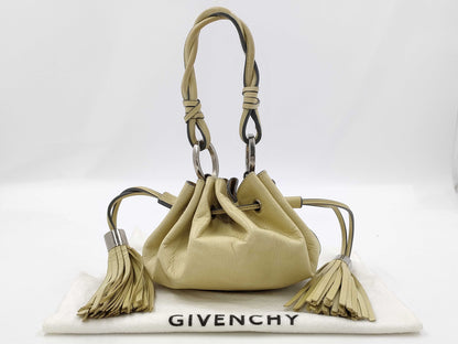 GIVENCHY Leather Fringe Mini Handbag