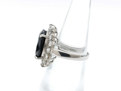 S10.00/2.00ct Pt900 9.4g Ring 