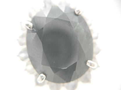 S10.00/2.00ct Pt900 9.4g Ring 