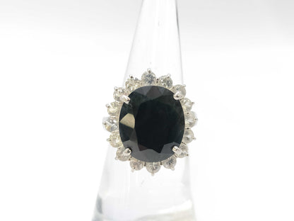 S10.00/2.00ct Pt900 9.4g Ring 