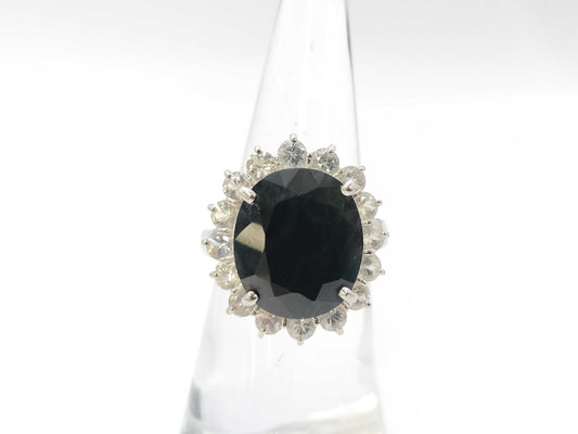 S10.00/2.00ct Pt900 9.4g Ring 