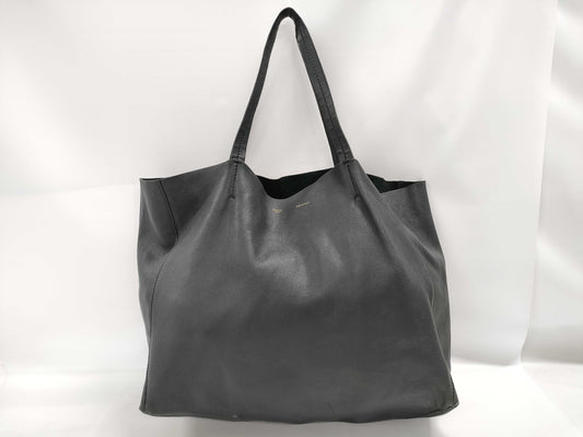 CELINE Black Celine Horizontal Cabas Tote Bag Phoebe Tote Bag