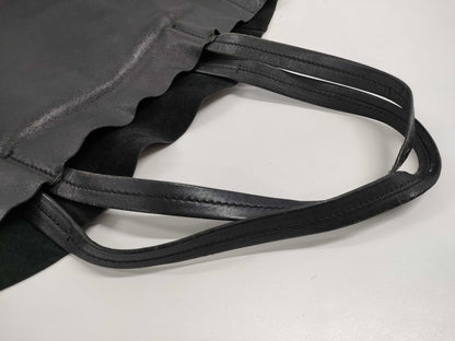 CELINE Black Celine Horizontal Cabas Tote Bag Phoebe Tote Bag