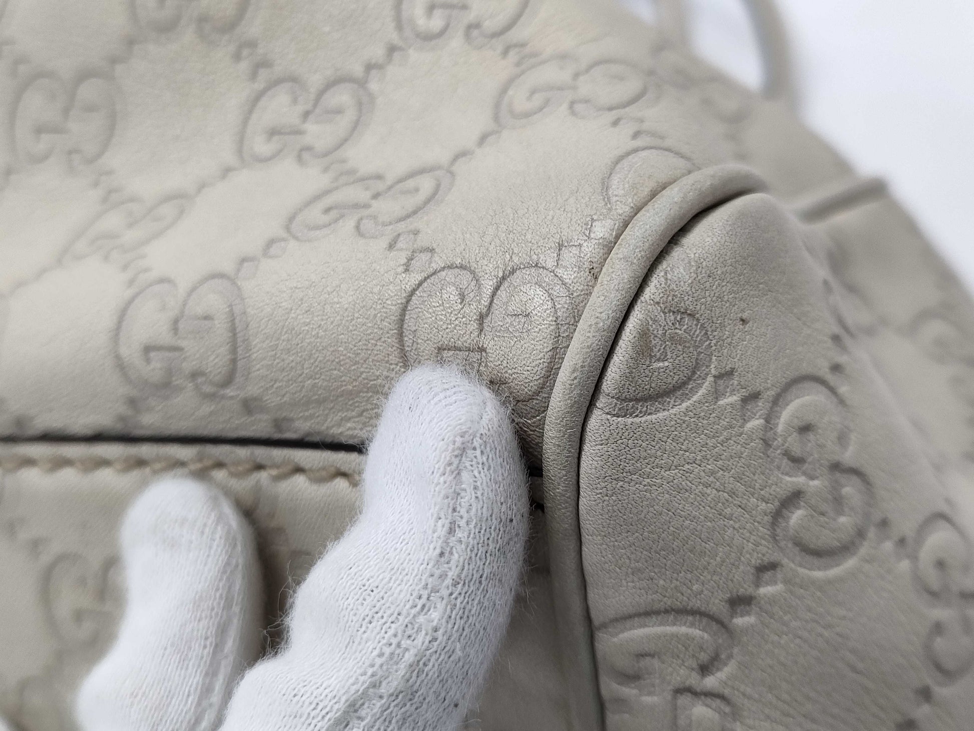 GUCCI Gucci Leather Shima Tote Bag Sukey Handbag