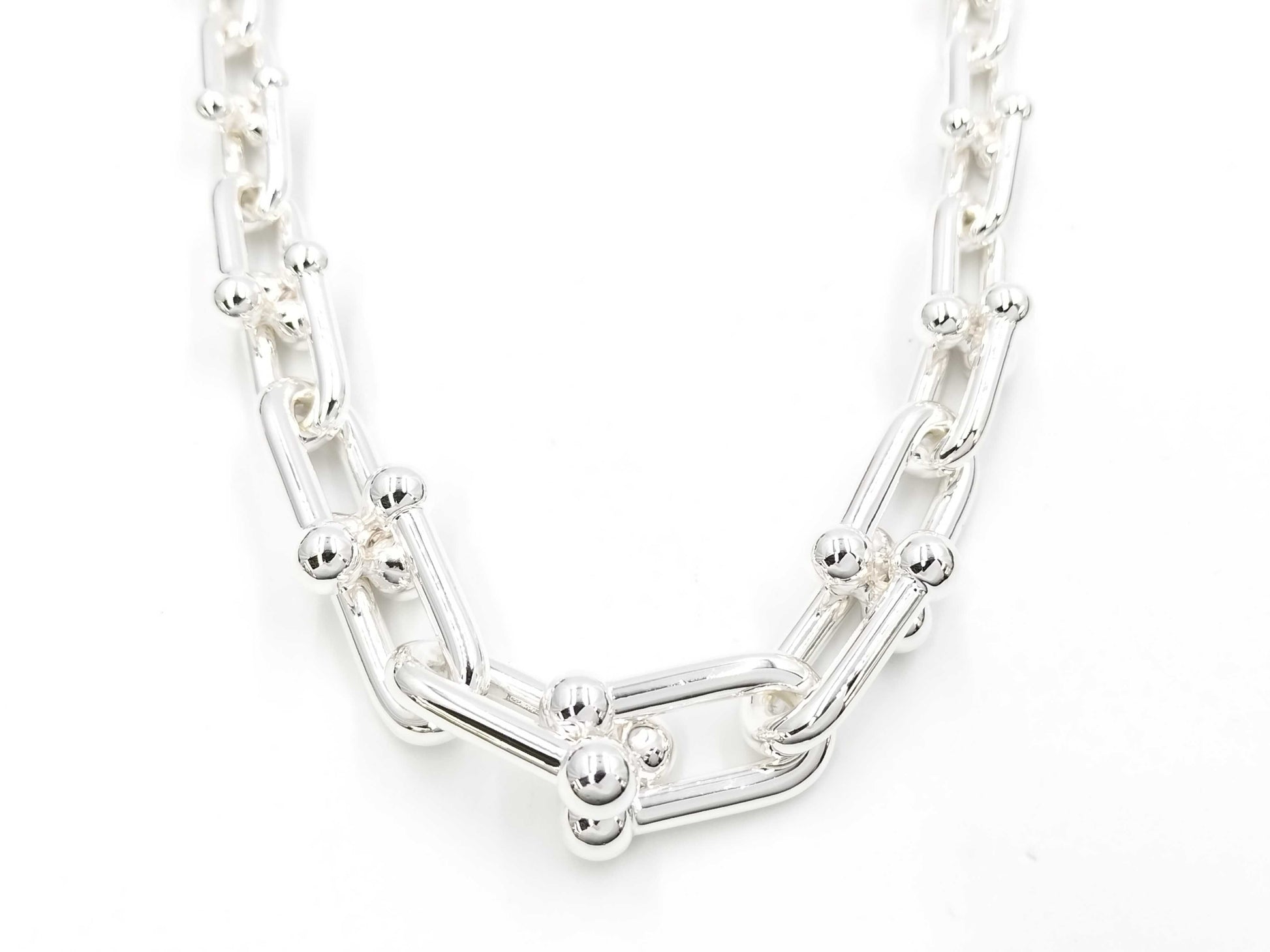 Tiffany & Co. Tiffany HardWear Graduated Link Necklace in Sterling Silver