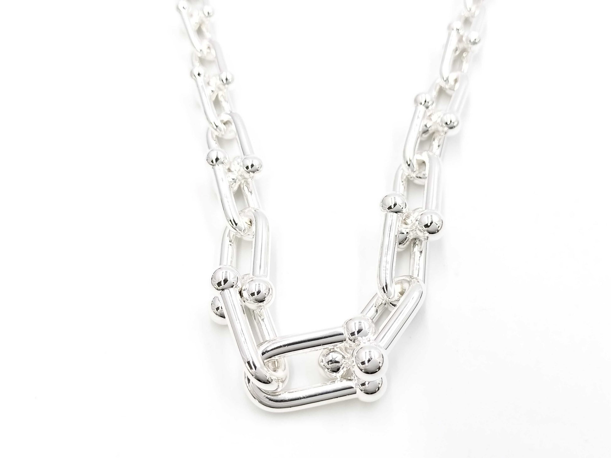Tiffany & Co. Tiffany HardWear Graduated Link Necklace in Sterling Silver