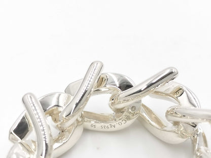 Tiffany & Co. Tiffany Forge Link Ring High Polished Sterling Silver Ring